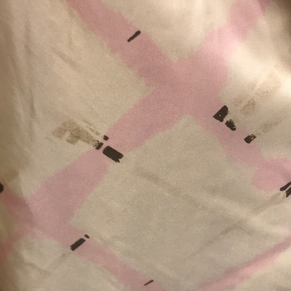 Silk dress, cream /pink sz 6 Gap - Picture 3 of 6